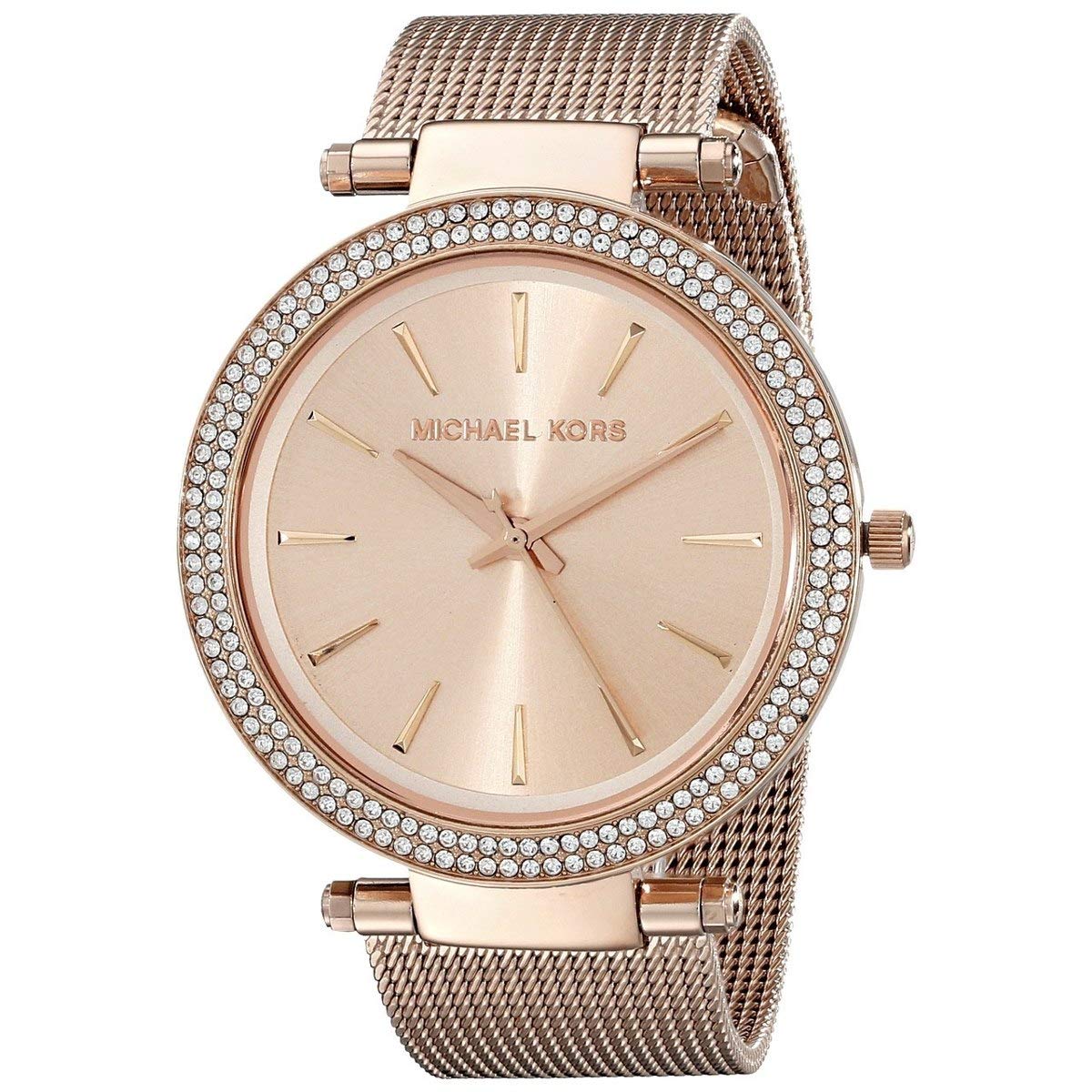  Shop Authentic Michael Kors Darci Rose Gold Dial Rose Gold Mesh Bracelet Watch for Women - MK3369 - Luxxuri