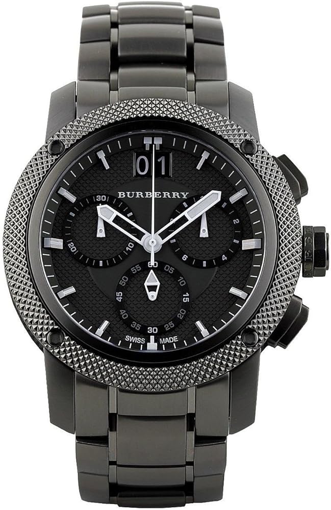  Shop Authentic Burberry Endurance Chronograph Quartz Black Dial Black Steel Strap Watch For Men - BU9801 - Luxxuri