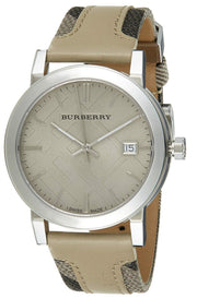  Shop Authentic Burberry The City Beige Dial Tan Leather Strap Watch for Women - BU9021 - Luxxuri