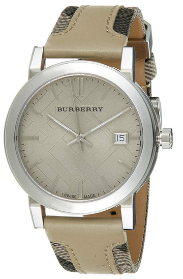  Shop Authentic Burberry The City Beige Dial Tan Leather Strap Watch for Women - BU9021 - Luxxuri