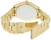  Shop Authentic Michael Kors Slim Runway Blue Dial Gold Steel Strap Watch for Women - MK3265 - Luxxuri