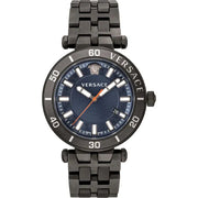  Shop Authentic Versace Greca Sport Quartz Black Dial Black Steel Strap Watch For Men - VEZ300621 - Luxxuri