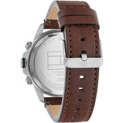  Shop Authentic Tommy Hilfiger Lars Chronograph Green Dial Brown Leather Strap Watch For Men - 1792064 - Luxxuri
