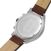  Shop Authentic Tommy Hilfiger Lars Chronograph Green Dial Brown Leather Strap Watch For Men - 1792064 - Luxxuri