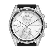  Shop Authentic Michael Kors Hadyn Chronograph Silver Dial Black Rubber Strap Watch for Women - MK7486 - Luxxuri