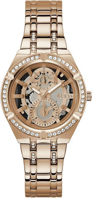  Shop Authentic Guess Allara Quartz Rose Gold Dial Rose Gold Steel Strap Watch For Women - GW0604L3 - Luxxuri