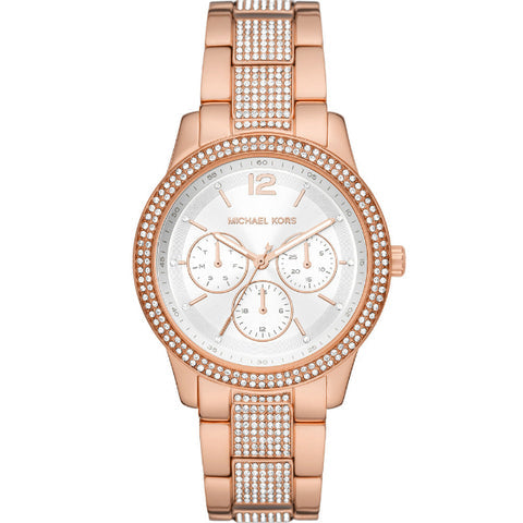  Shop Authentic Michael Kors Tibby Chronograph White Dial Rose Gold Steel Strap Watch For Men - MK7293 - Luxxuri