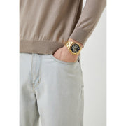  Shop Authentic Guess Trophy Diamonds Black Dial Gold Steel Strap Watch for Men - GW0390G2 - Luxxuri