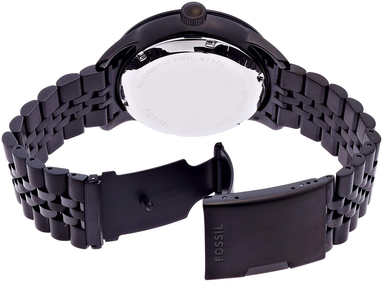  Shop Authentic Fossil Townsman Mechanical Black Dial Black Steel Strap Watch for Men -  ME1136 - Luxxuri