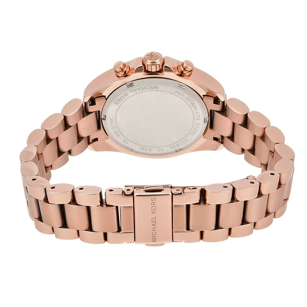  Shop Authentic Michael Kors Bradshaw Chronograph Rose Gold Dial Rose Gold Steel Strap Watch for Women - MK5799 - Luxxuri