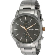  Shop Authentic Fossil Townsman Chronograph Grey Dial Silver Steel Strap Watch for Men - FS5407 - Luxxuri