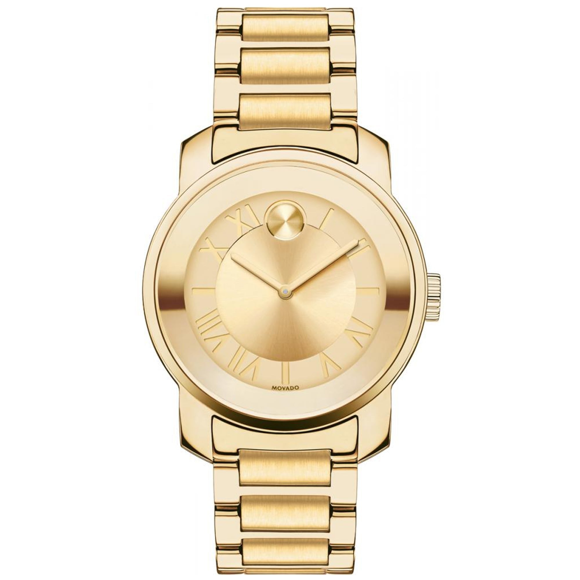  Shop Authentic Movado Bold Gold Dial Gold Steel Strap Watch for Women - 3600323 - Luxxuri