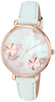 Shop Authentic Fossil Jacqueline Multi Colored Dial Blue Leather Strap Watch for Women - ES4813 - Luxxuri