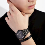  Shop Authentic Armani Exchange Nico Analog Black Dial Black Steel Strap Watch For Men - AX7102 - Luxxuri