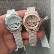 Coach Preston Pink Dial Pink Steel Strap Watch for Women - 14503465