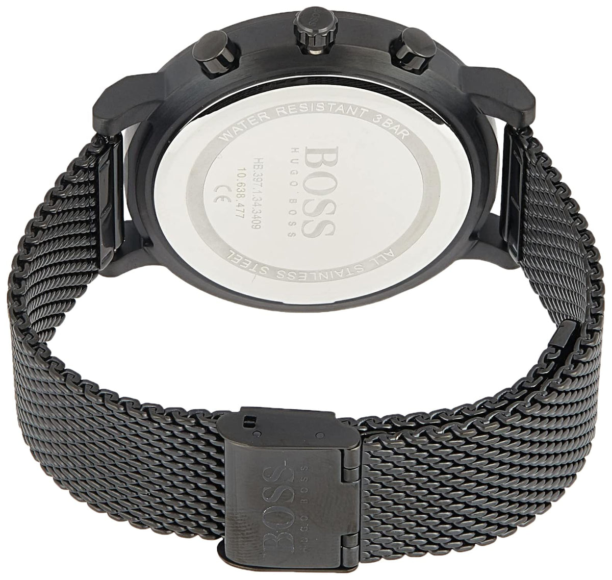  Shop Authentic Hugo Boss Integrity Black Dial Black Mesh Bracelet Watch for Men - 1513813 - Luxxuri