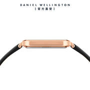  Shop Authentic Daniel Wellington Quadro Black Dial Black Leather Strap Watch For Women  - DW00100449 - Luxxuri