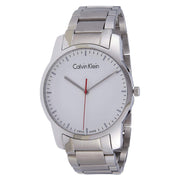  Shop Authentic Calvin Klein City Quartz White Dial Silver Steel Strap Watch for Men - K2G2G1Z6 - Luxxuri