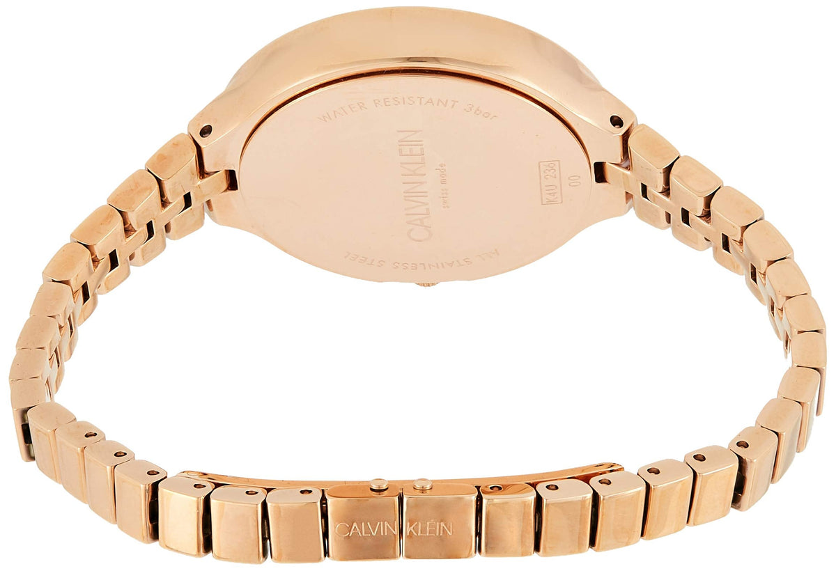  Shop Authentic Calvin Klein Lively White Dial Rose Gold Steel Strap Watch for Women - K4U23626 - Luxxuri