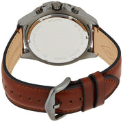  Shop Authentic Fossil Garrett Chronograph Grey Dial Brown Leather Strap Watch for Men - FS5770 - Luxxuri