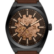  Shop Authentic Fossil Everett Automatic Analog Black Dial Brown Leather Strap Watch for Men - ME3207 - Luxxuri