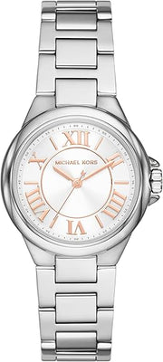  Shop Authentic Michael Kors Camille Three Hand Silver Dial Silver Steel Strap Watch For Women - MK7259 - Luxxuri