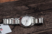  Shop Authentic Tissot T Wave Mother of Pearl Dial Two Tone Steel Strap Watch For Women - T023.210.11.117.00 - Luxxuri
