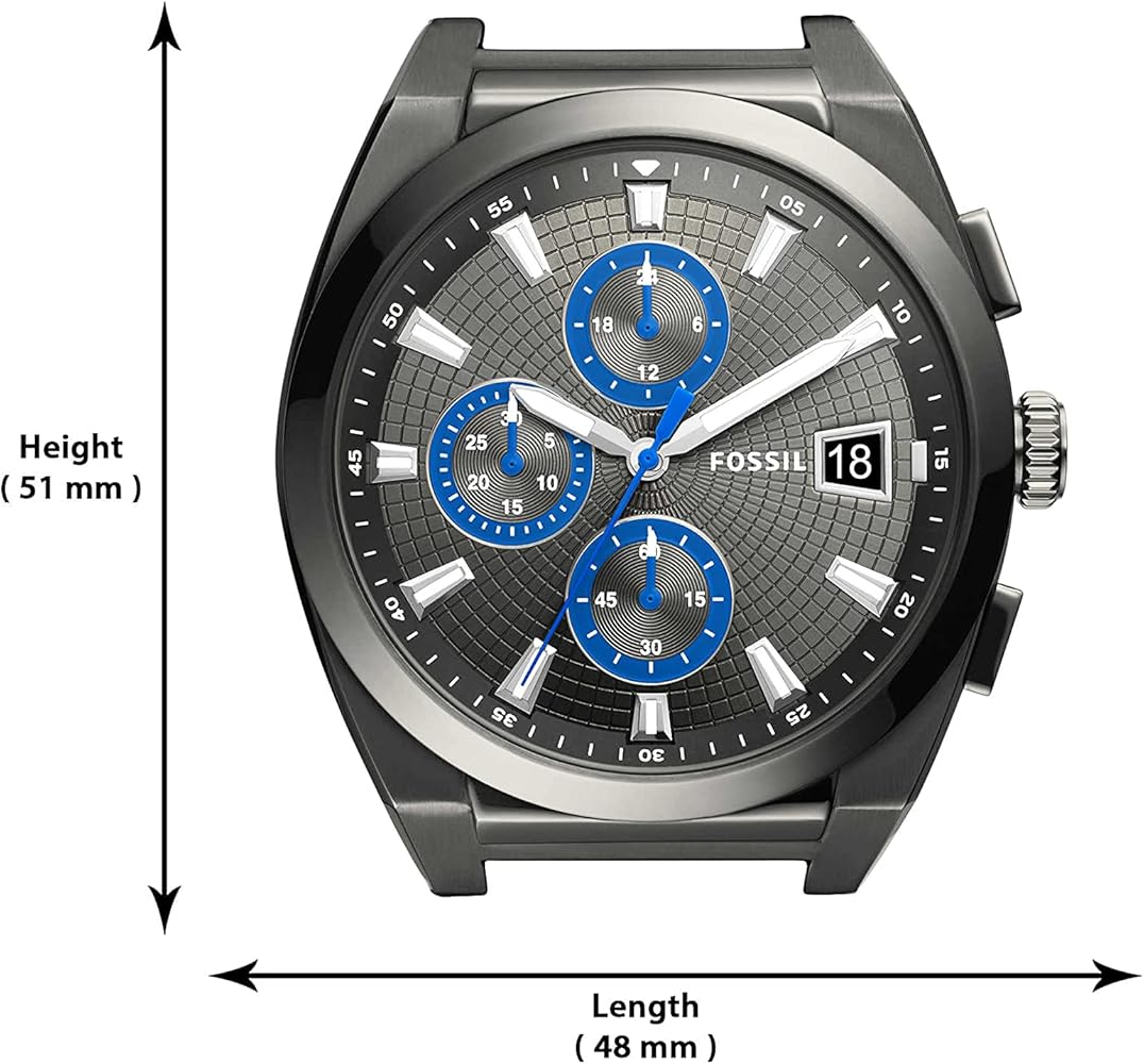  Shop Authentic Fossil Everett Chronograph Grey Dial Grey Steel Strap Watch for Men - FS5830 - Luxxuri