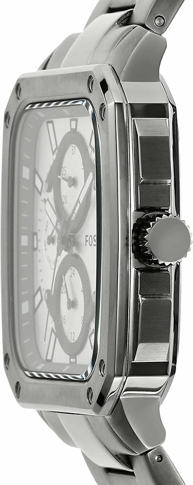  Shop Authentic Fossil Inscription Multifunction Silver Dial Grey Steel Strap Watch for Men - BQ2657 - Luxxuri
