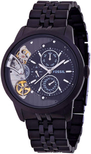  Shop Authentic Fossil Townsman Mechanical Black Dial Black Steel Strap Watch for Men -  ME1136 - Luxxuri
