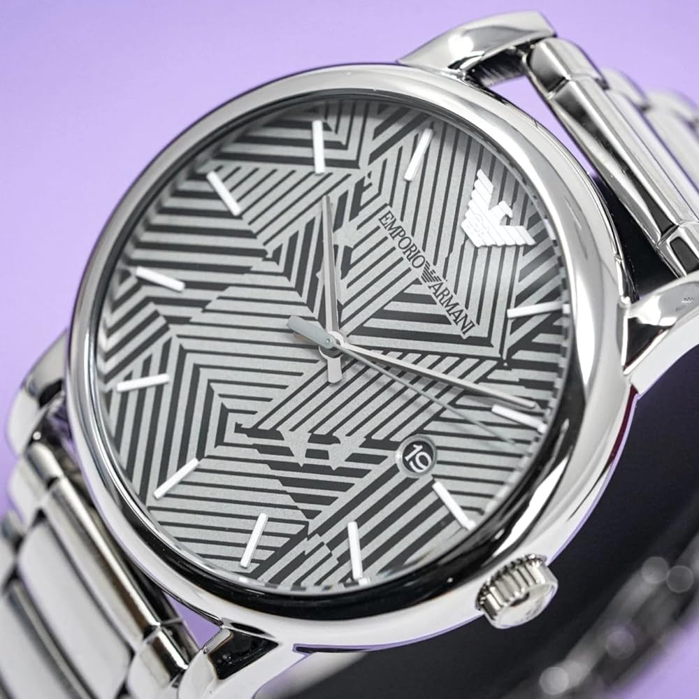  Shop Authentic Emporio Armani Classic Quartz Grey Dial Silver Steel Strap Watch For Men - AR11134 - Luxxuri