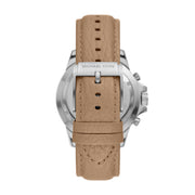  Shop Authentic Michael Kors Everest Analog White Dial Brown Leather Strap Watch For Men - MK9092 - Luxxuri