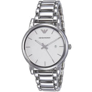  Shop Authentic Emporio Armani Classic Luigi Quartz Silver Dial Silver Steel Strap Watch For Men - AR1854 - Luxxuri