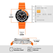  Shop Authentic Michael Kors Maritime Three-Hand Analog Black Dial Orange Silicone Strap Watch for Men - MK9157 - Luxxuri