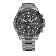  Shop Authentic Tommy Hilfiger Bank Grey Dial Grey Steel Strap Watch for Men - 1791719 - Luxxuri