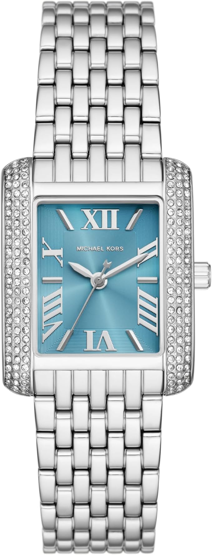  Shop Authentic Michael Kors Emery Analog Three Hand Blue Dial Silver Steel Strap Watch for Women - MK4829 - Luxxuri