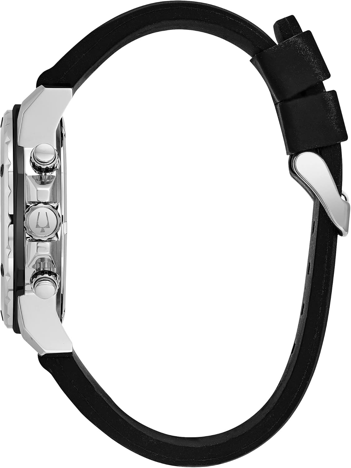  Shop Authentic Bulova Marine Star Chronograph Black Dial Black Rubber Strap Watch for Men - 98B127 - Luxxuri