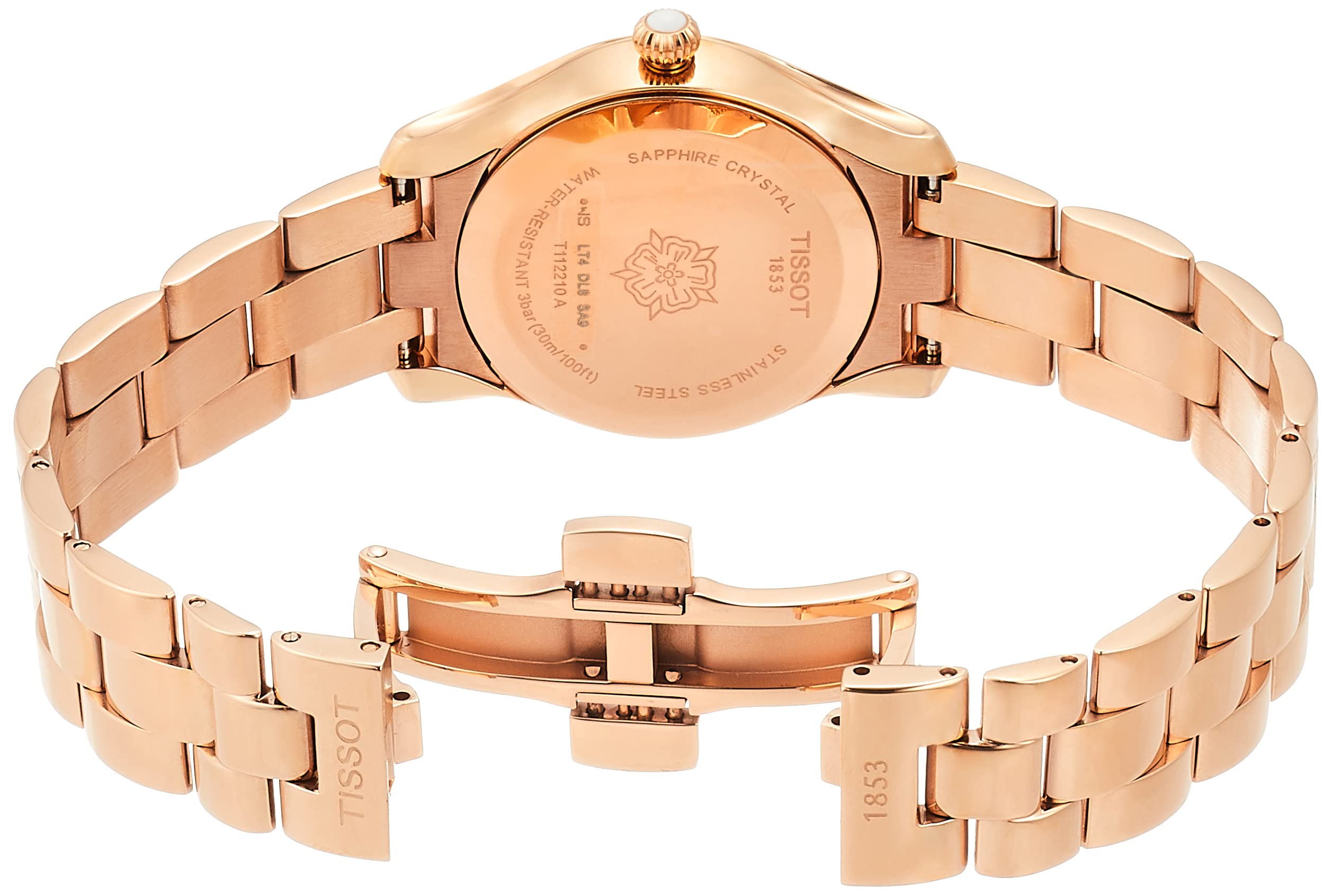  Shop Authentic Tissot T Wave Rose Gold Dial Rose Gold Steel Strap Watch For Women - T112.210.33.456.00 - Luxxuri