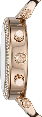  Shop Authentic Michael Kors Parker Chronograph Rose Gold Dial Two Tone Steel Strap Watch For Women - MK6832 - Luxxuri