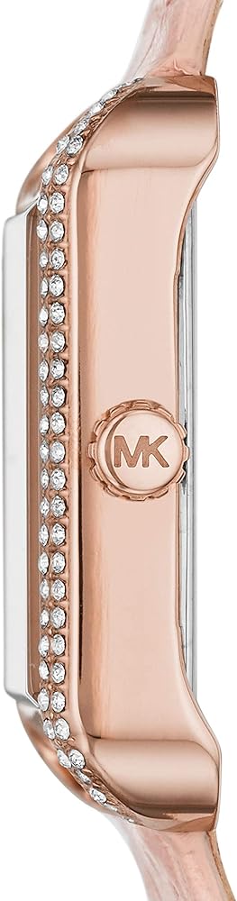  Shop Authentic Michael Kors Lake Quartz White Dial Pink Leather Strap Watch For Women - MK2763 - Luxxuri