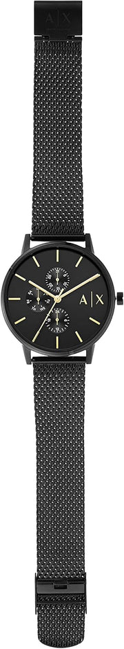  Shop Authentic Armani Exchange Cayde Chronograph Black Dial Black Mesh Strap Watch For Men - AX2716 - Luxxuri