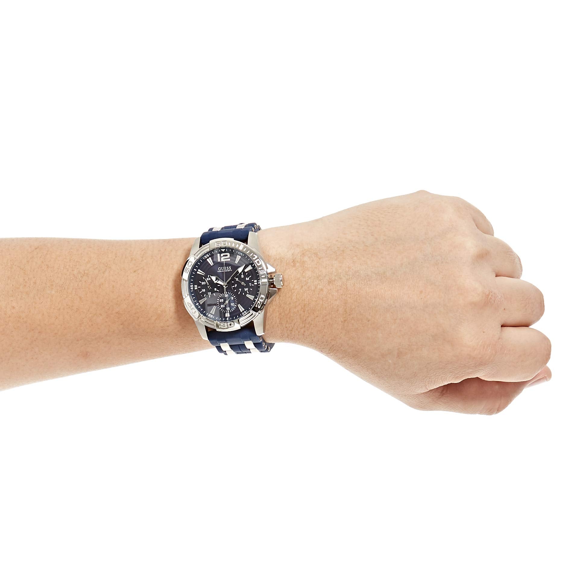  Shop Authentic Guess Oasis Multifunction Blue Dial Two Tone Steel Strap Watch for Men- W0366G2 - Luxxuri