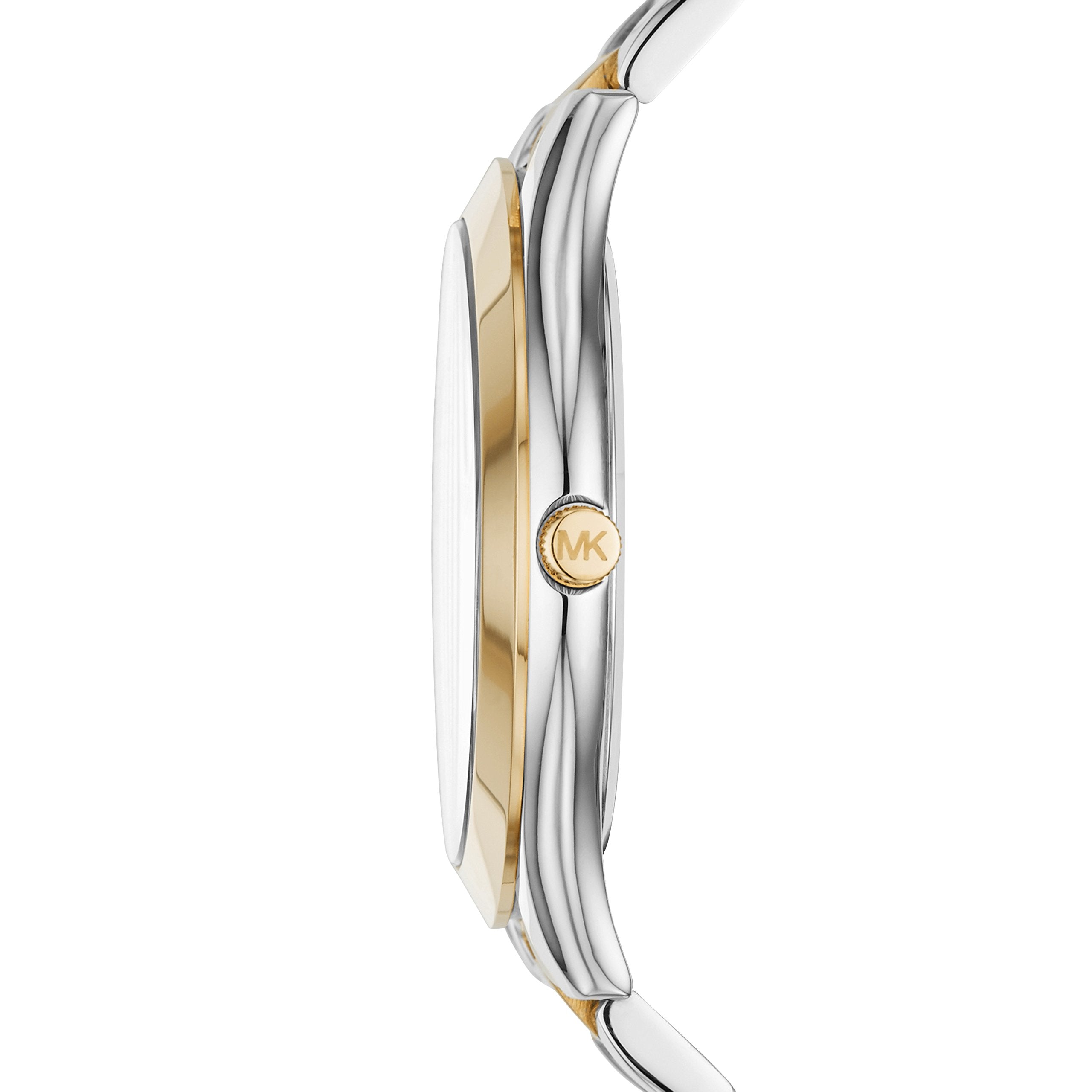  Shop Authentic Michael Kors Slim Runway Blue Dial Two Tone Steel Strap Watch for Women - MK3479 - Luxxuri