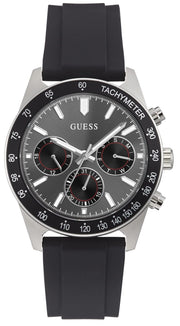  Shop Authentic Guess Altitude Chronograph Black Dial Black Rubber Strap Watch for Men - GW0332G1 - Luxxuri