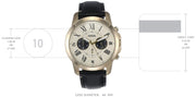  Shop Authentic Fossil Grant Chronograph White Dial Black Leather Strap Watch for Men - FS5272 - Luxxuri