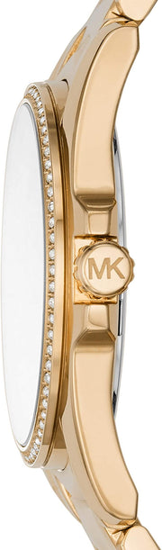  Shop Authentic Michael Kors Whitney Three-Hand White Dial Gold Steel Strap Watch For Women - MK6693 - Luxxuri