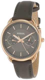  Shop Authentic Fossil Tailor Grey Dial Grey Leather Strap Watch for Women - ES3913 - Luxxuri