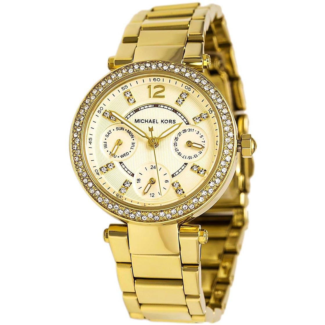  Shop Authentic Michael Kors Parker White Dial Gold Steel Strap Watch for Women - MK6056 - Luxxuri