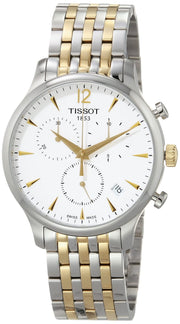  Shop Authentic Tissot T Classic Tradition Chronograph White Dial Two Tone Steel Strap Watch For Men - T063.617.22.037.00 - Luxxuri