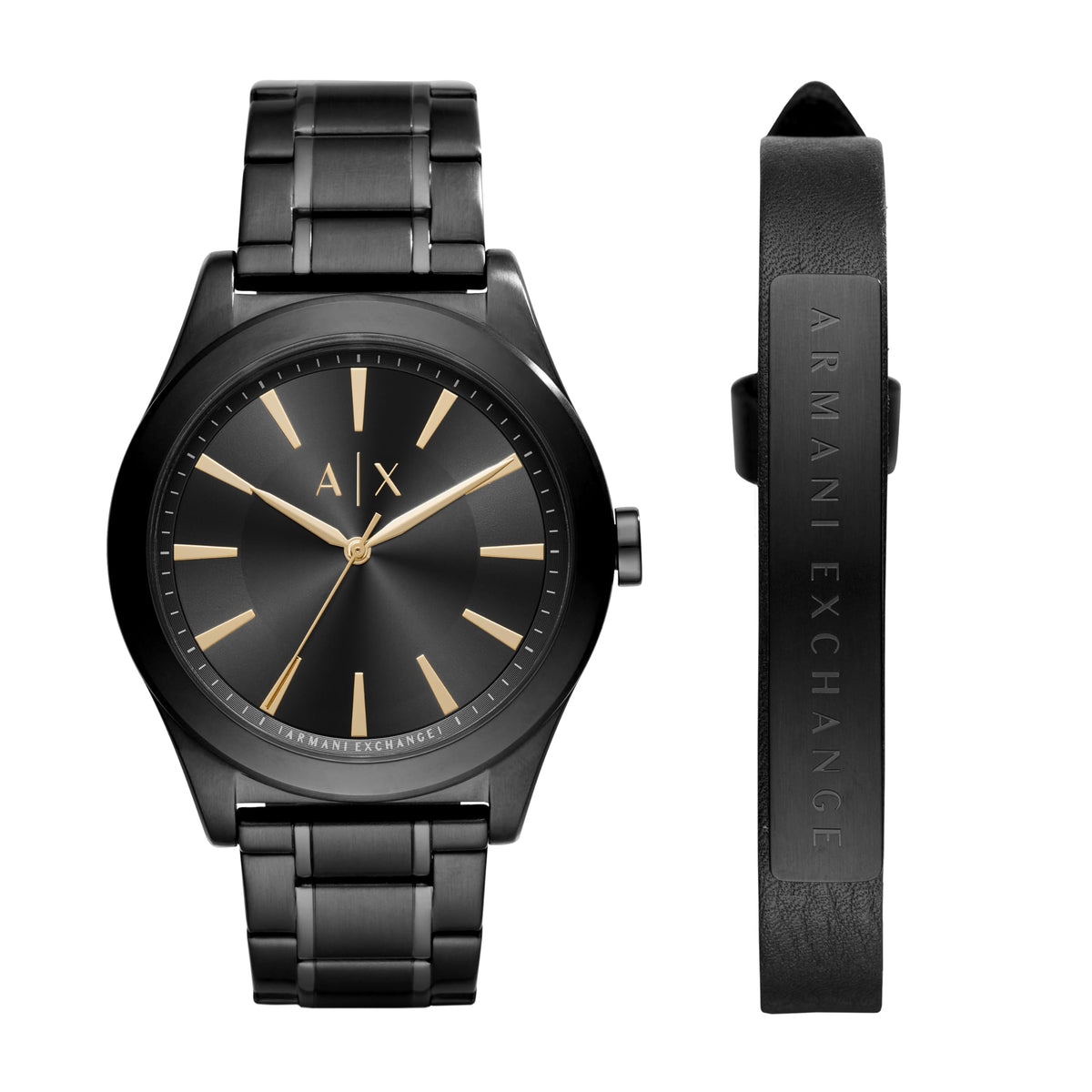  Shop Authentic Armani Exchange Nico Analog Black Dial Black Steel Strap Watch For Men - AX7102 - Luxxuri